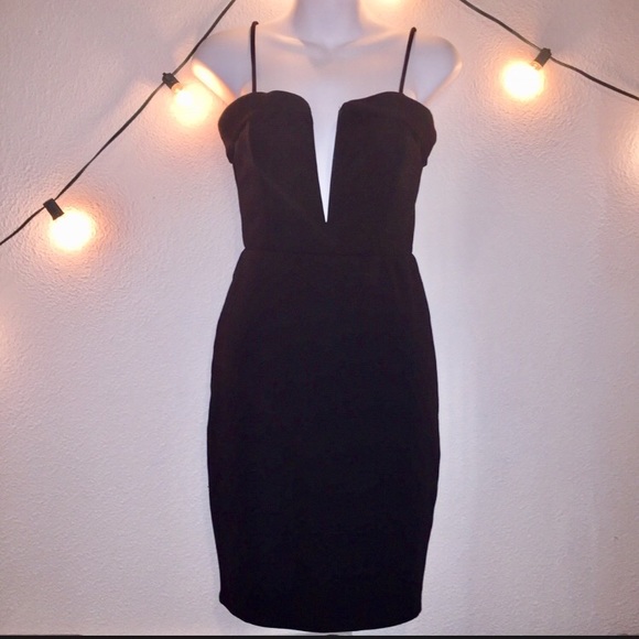 LBD cocktail dress Charlotte Russe Black S &M prom - Picture 4 of 8